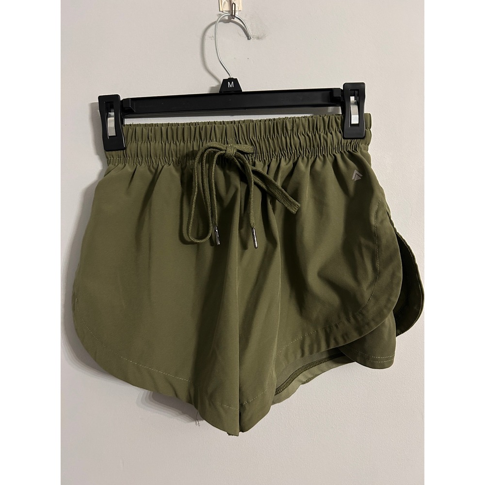 Cali Sport Women Olive Green Athletic Dolphin Shorts Small SW-CS0020S